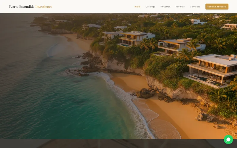 Captura del sitio de PXM Inversiones